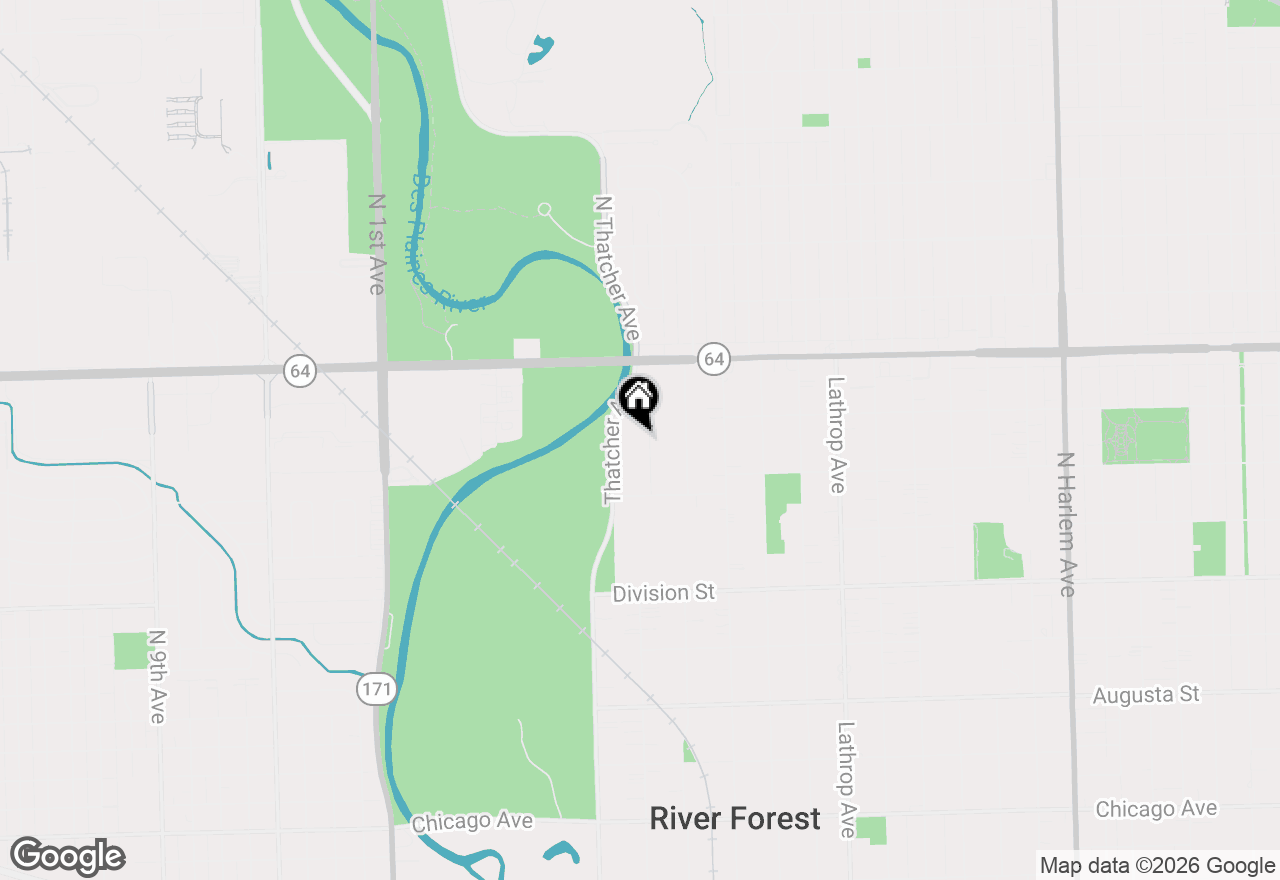 Map of 1430 Keystone Avenue, River Forest, IL 60305