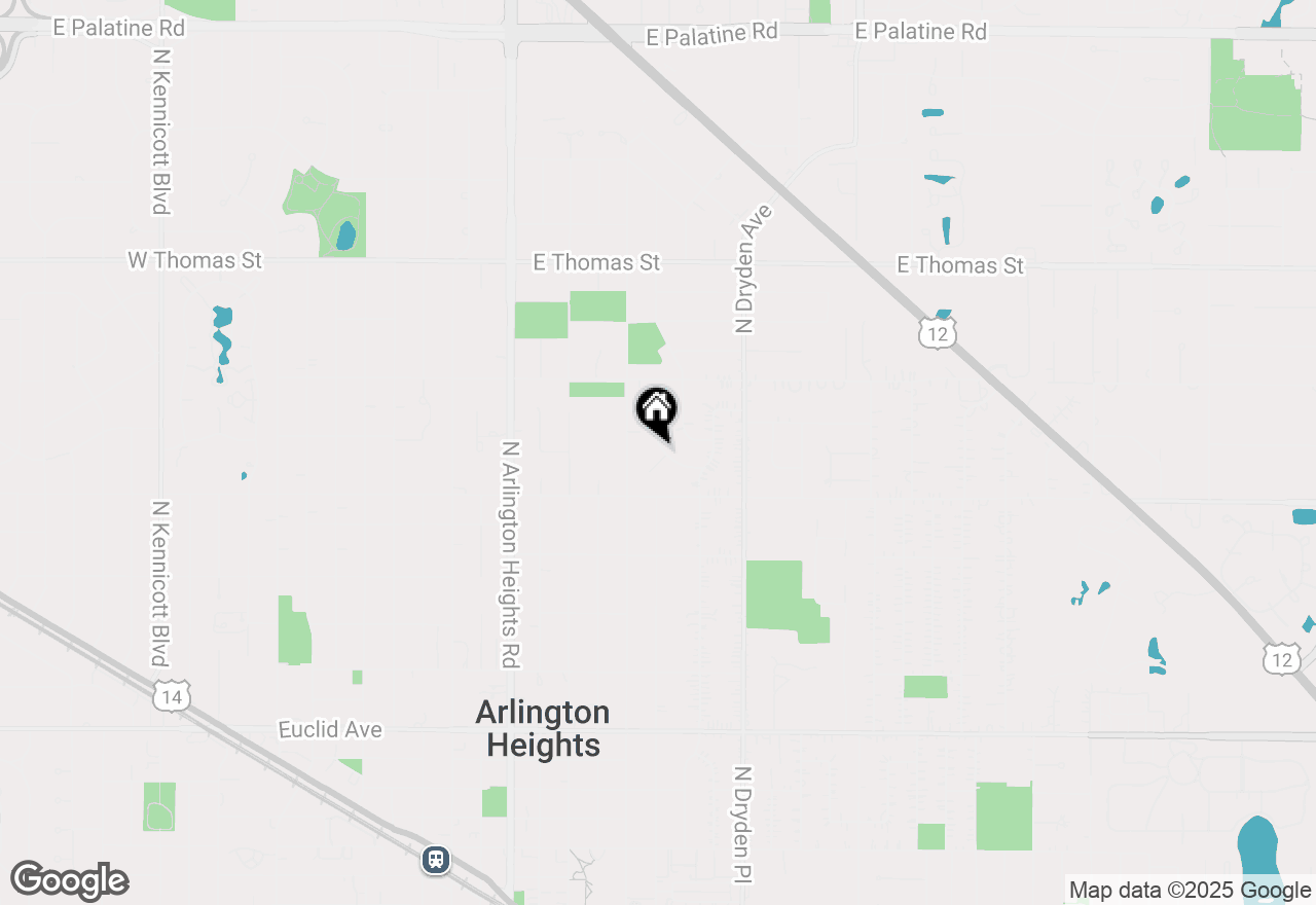 Map of 661 E Clarendon Court, Arlington Heights, IL 60004