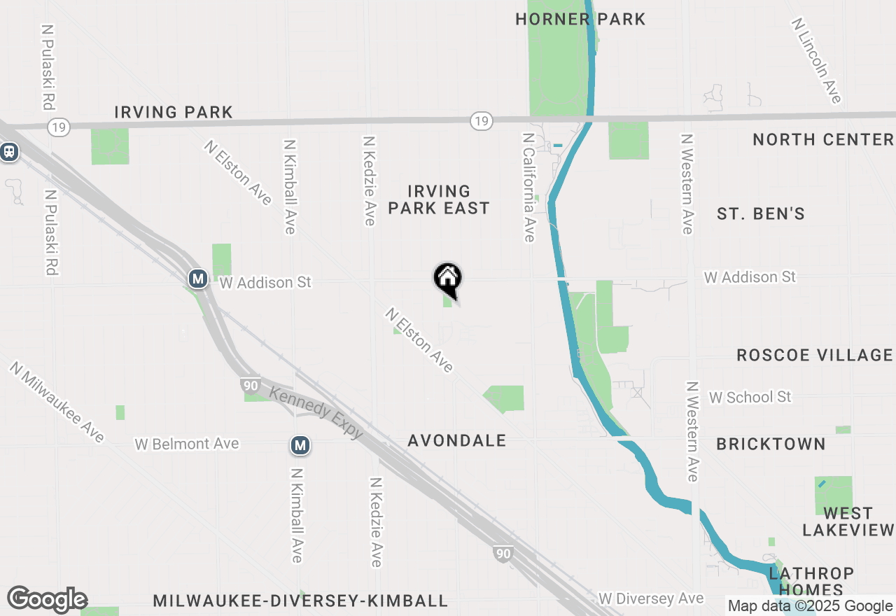 Map of 3516 N Sacramento Avenue #2, Chicago, IL 60618