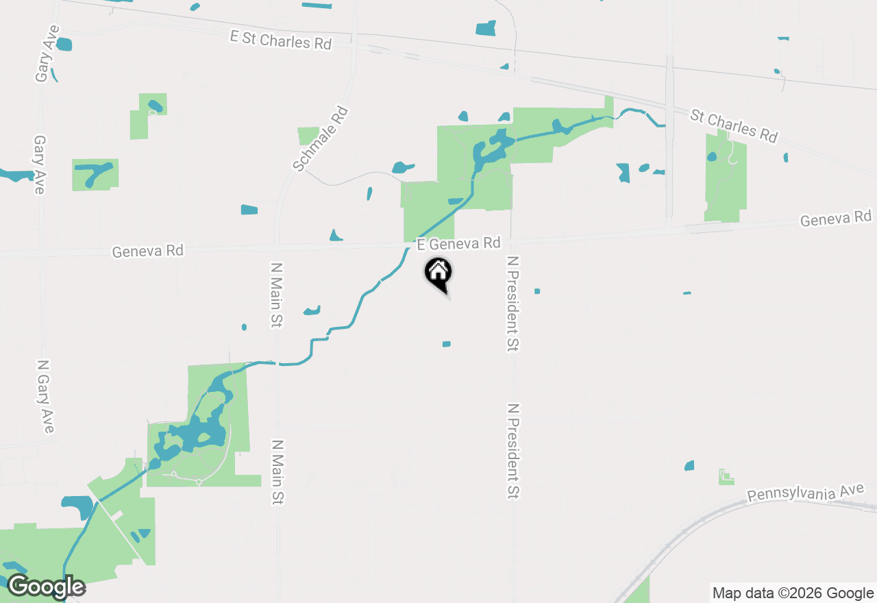 Map of 1914 Howard Street, Wheaton, IL 60187