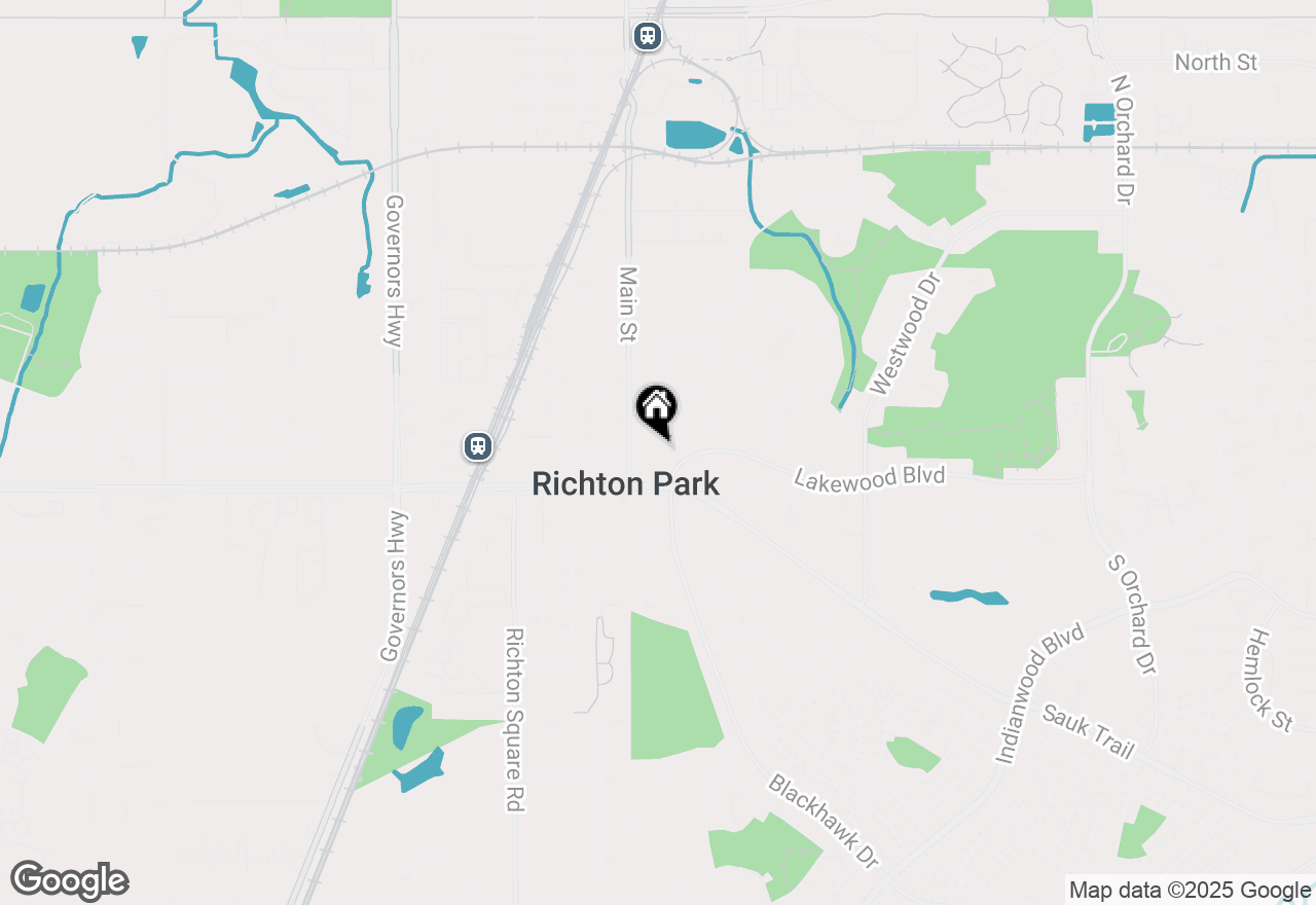 Map of 409 Wilshire Street, Park Forest, IL 60466