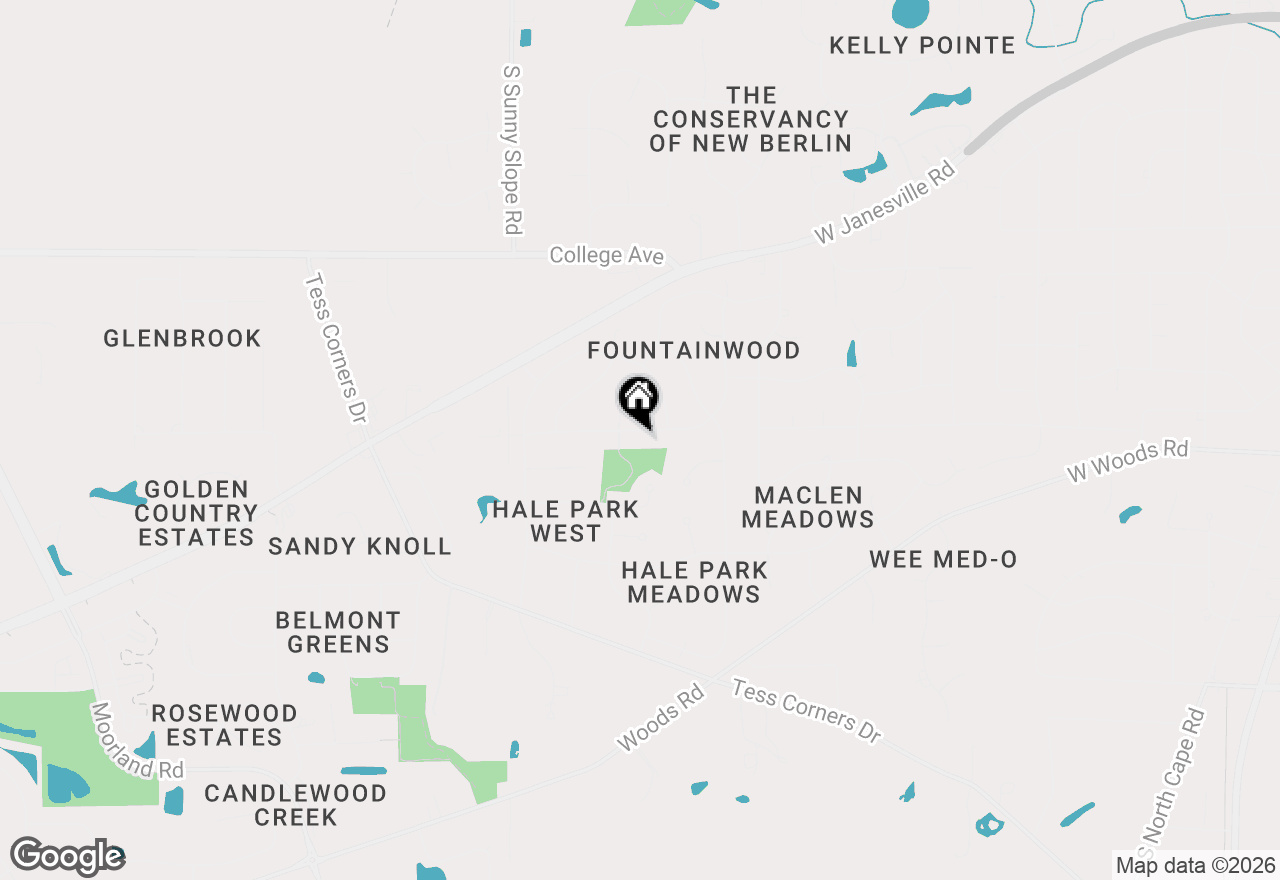 Map of S66W13555 Saroyan Rd, Muskego, WI 53150