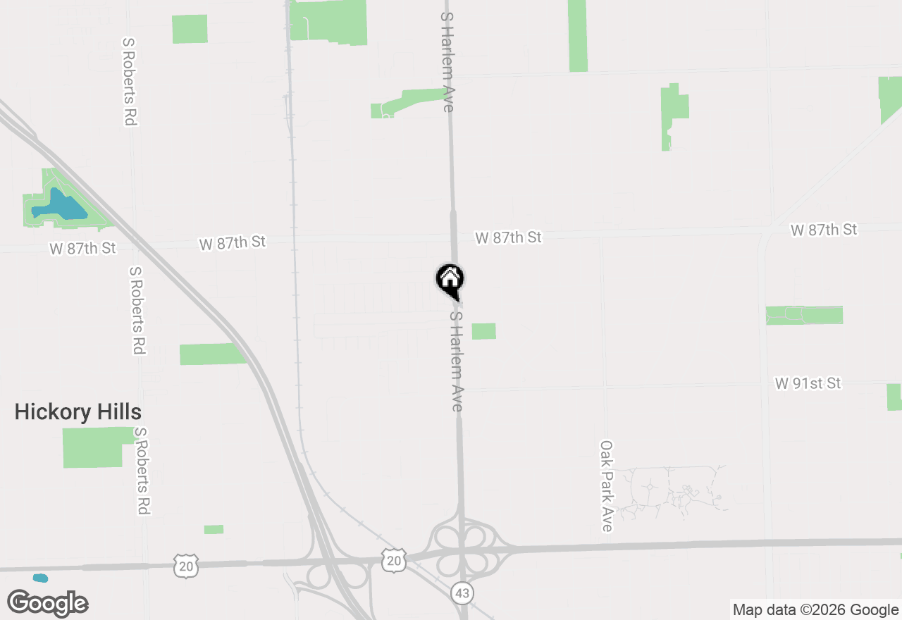 Map of 8800 S Harlem Avenue #1127, Bridgeview, IL 60455
