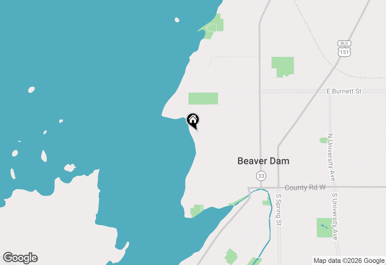 Map of 604 Lake Shore Drive, Beaver Dam, WI 53916