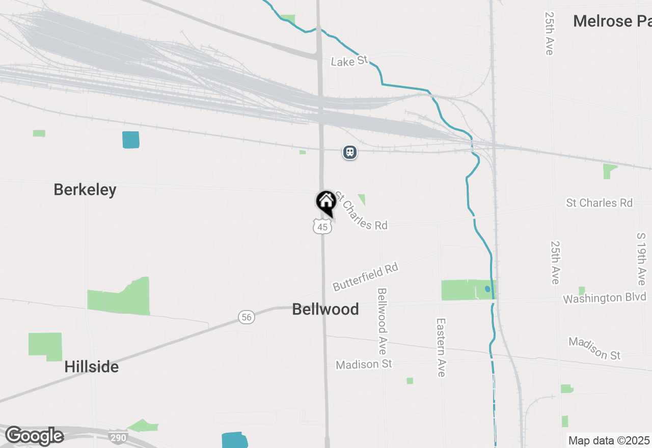 Map of 309 Mannheim Road, Bellwood, IL 60104