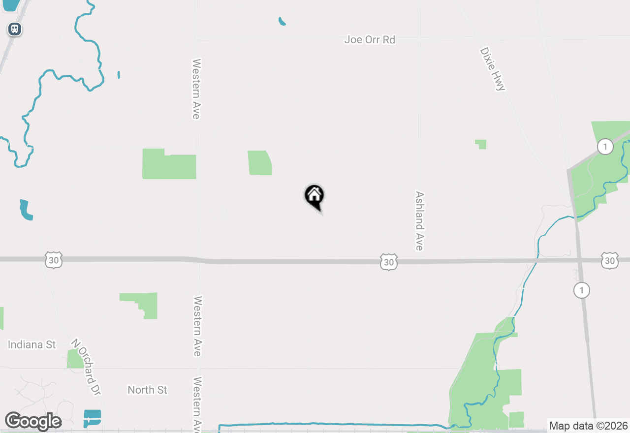 Map of 1215 Division Street, Chicago Heights, IL 60411