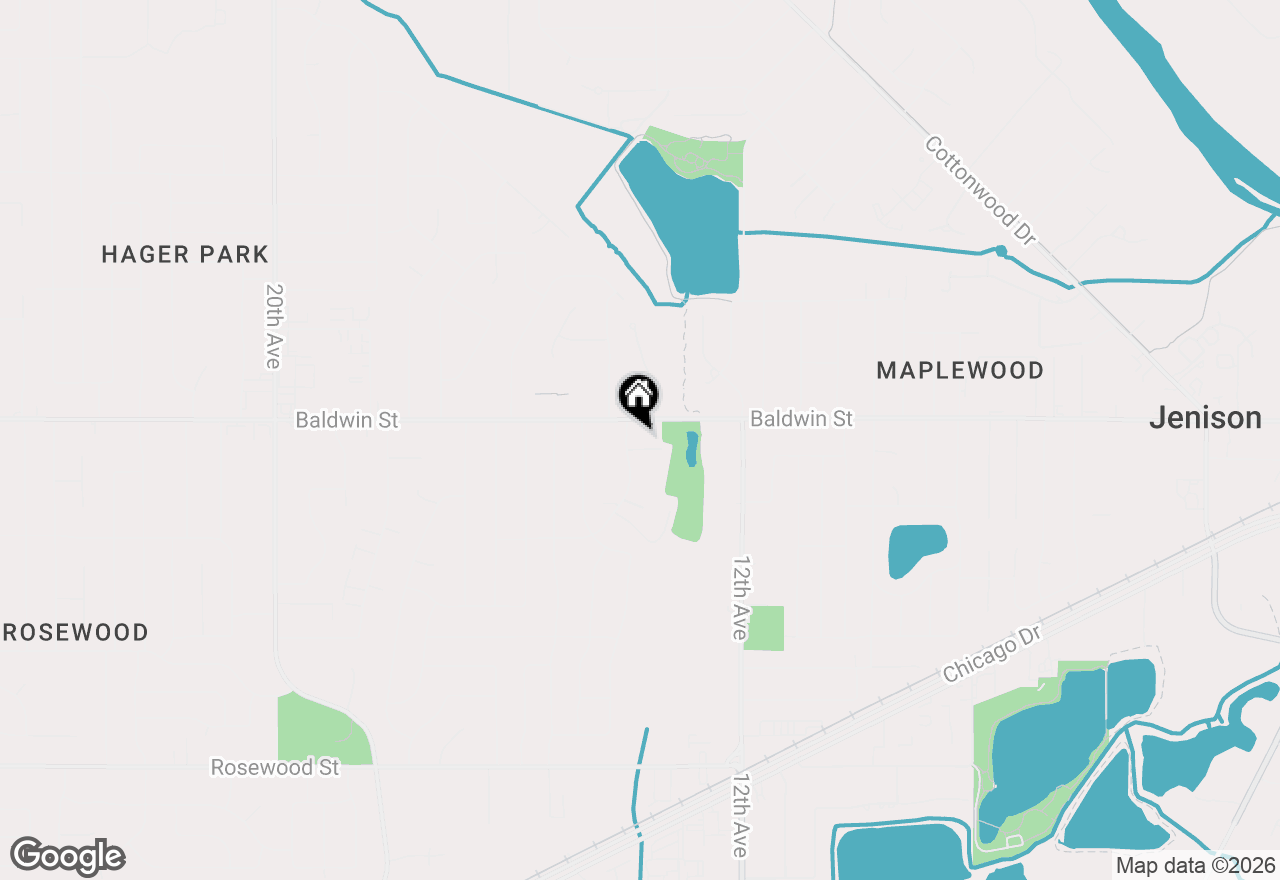 Map of 1346 Baldwin Street #13, Jenison, MI 49428
