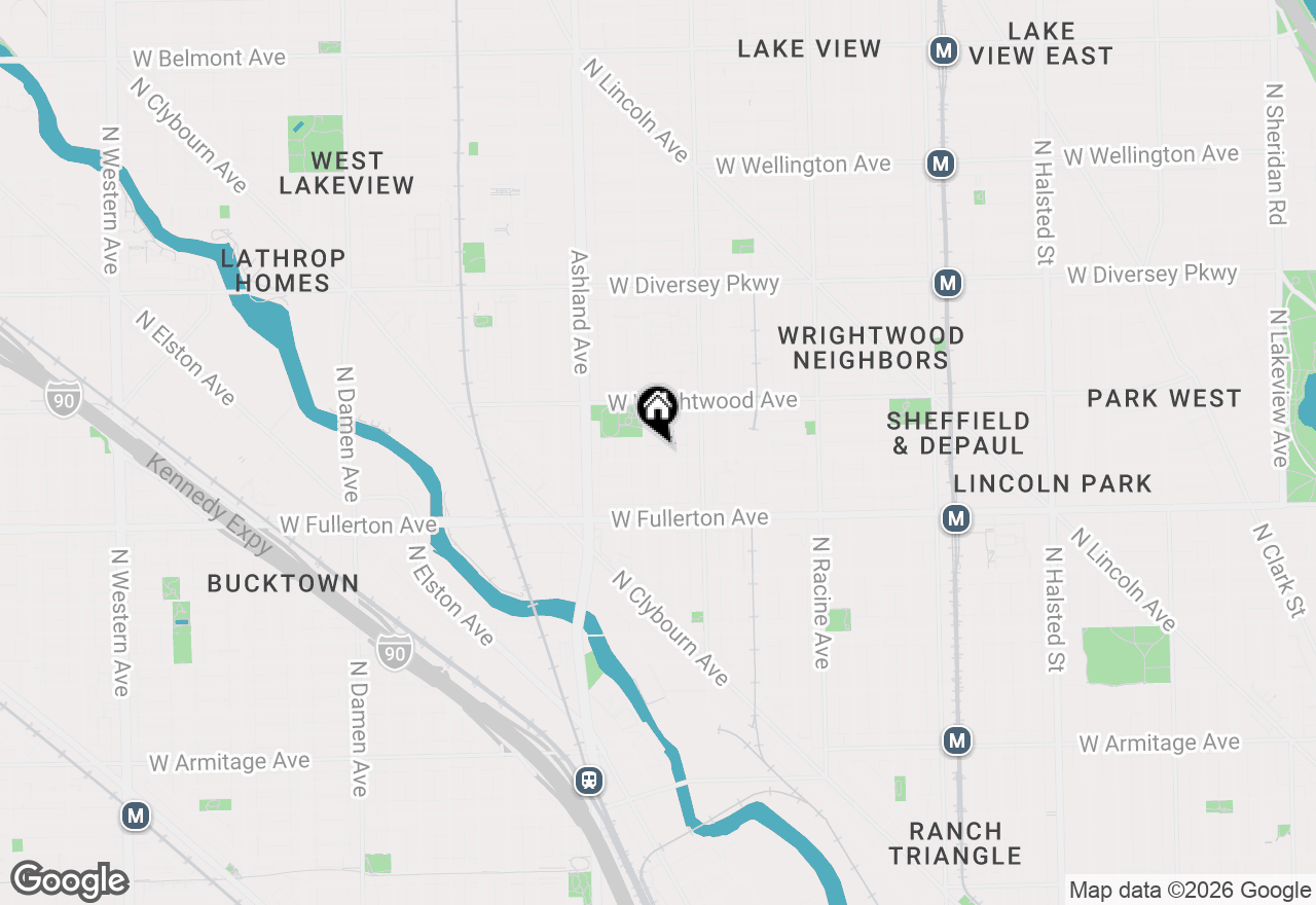 Map of 1446 W Altgeld Street, Chicago, IL 60614