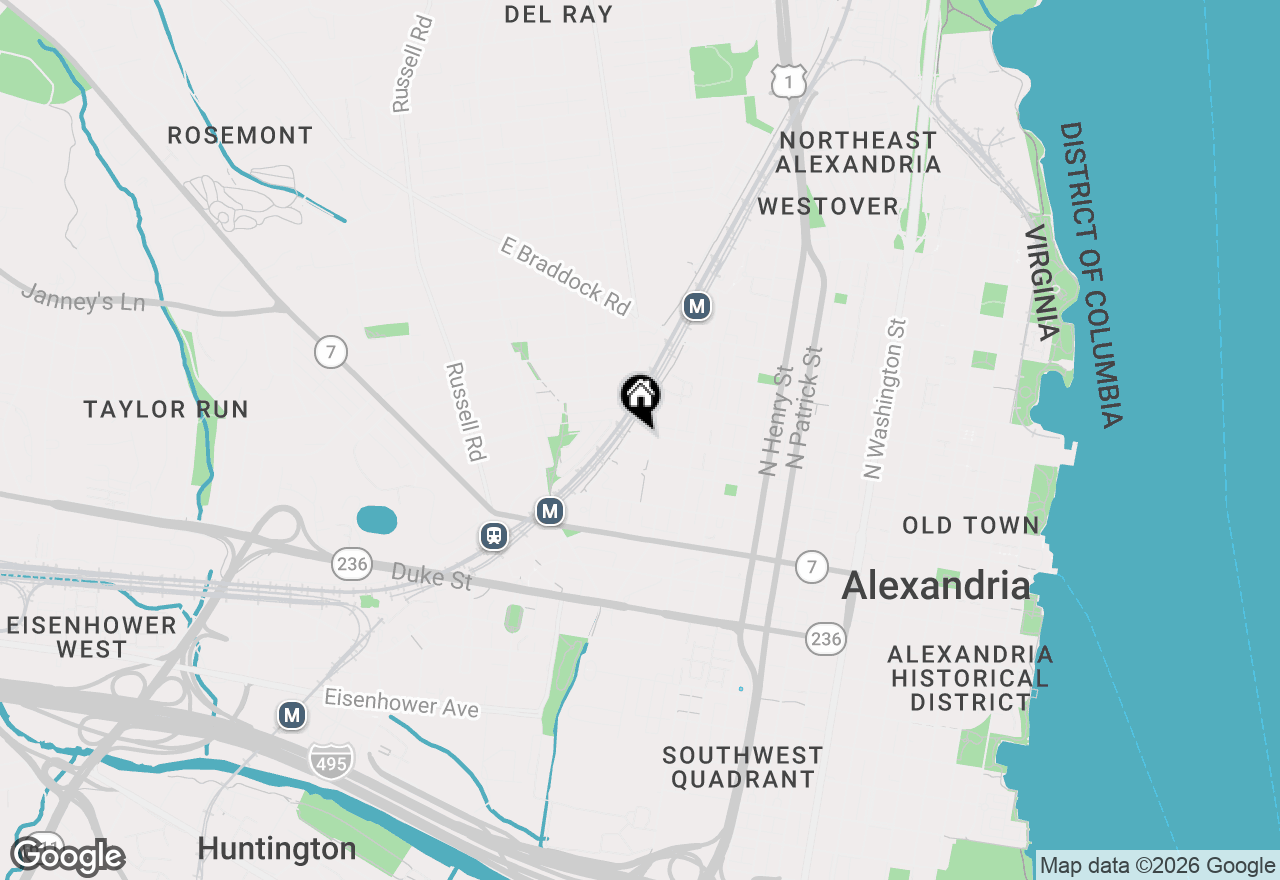 Map of 1608 Princess Street, Alexandria, VA 22314