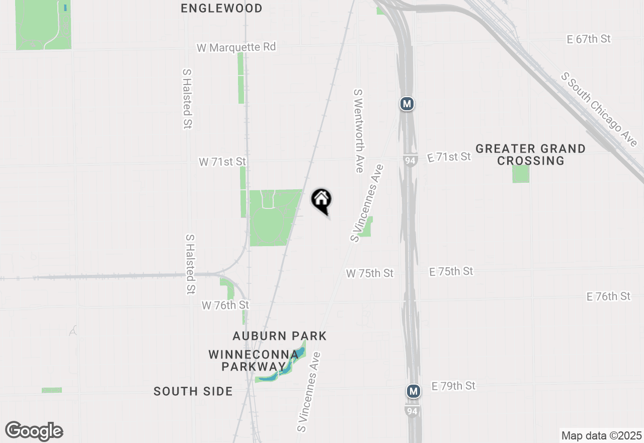 Map of 7305 S Harvard Avenue, Chicago, IL 60621