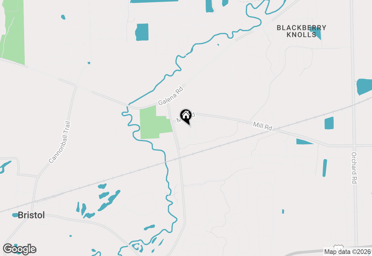 Map of 3841 Bailey Road, Yorkville, IL 60560