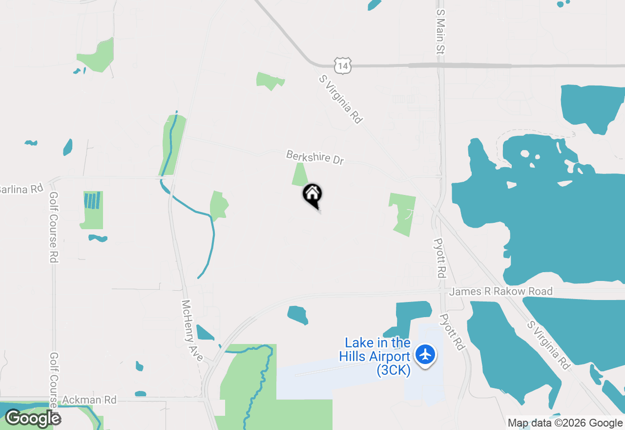 Map of 876 Darlington Lane, Crystal Lake, IL 60014