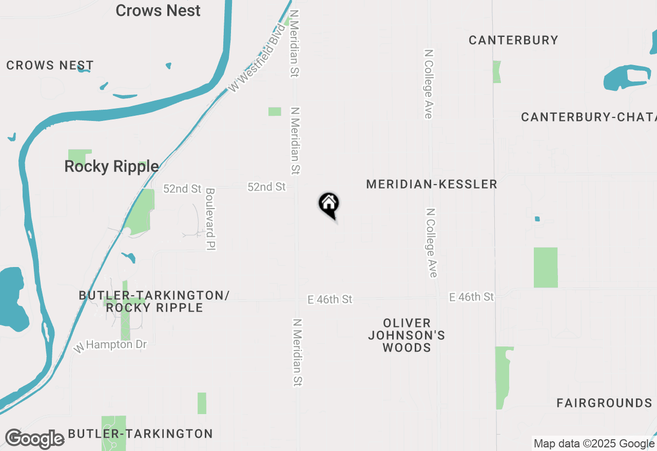 Map of 5017 N Pennsylvania Street, Indianapolis, IN 46205