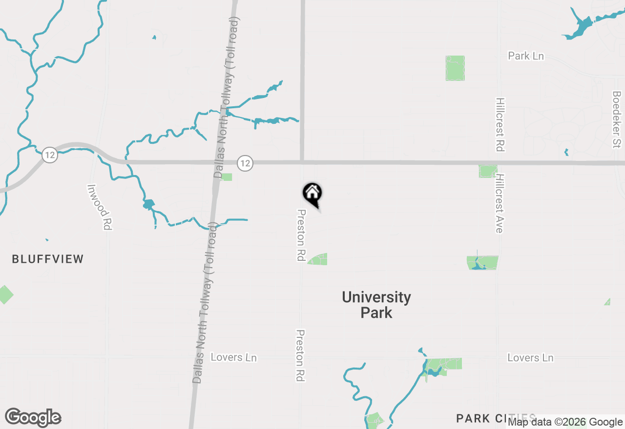 Map of 4021 Centenary Avenue, University Park, TX 75225