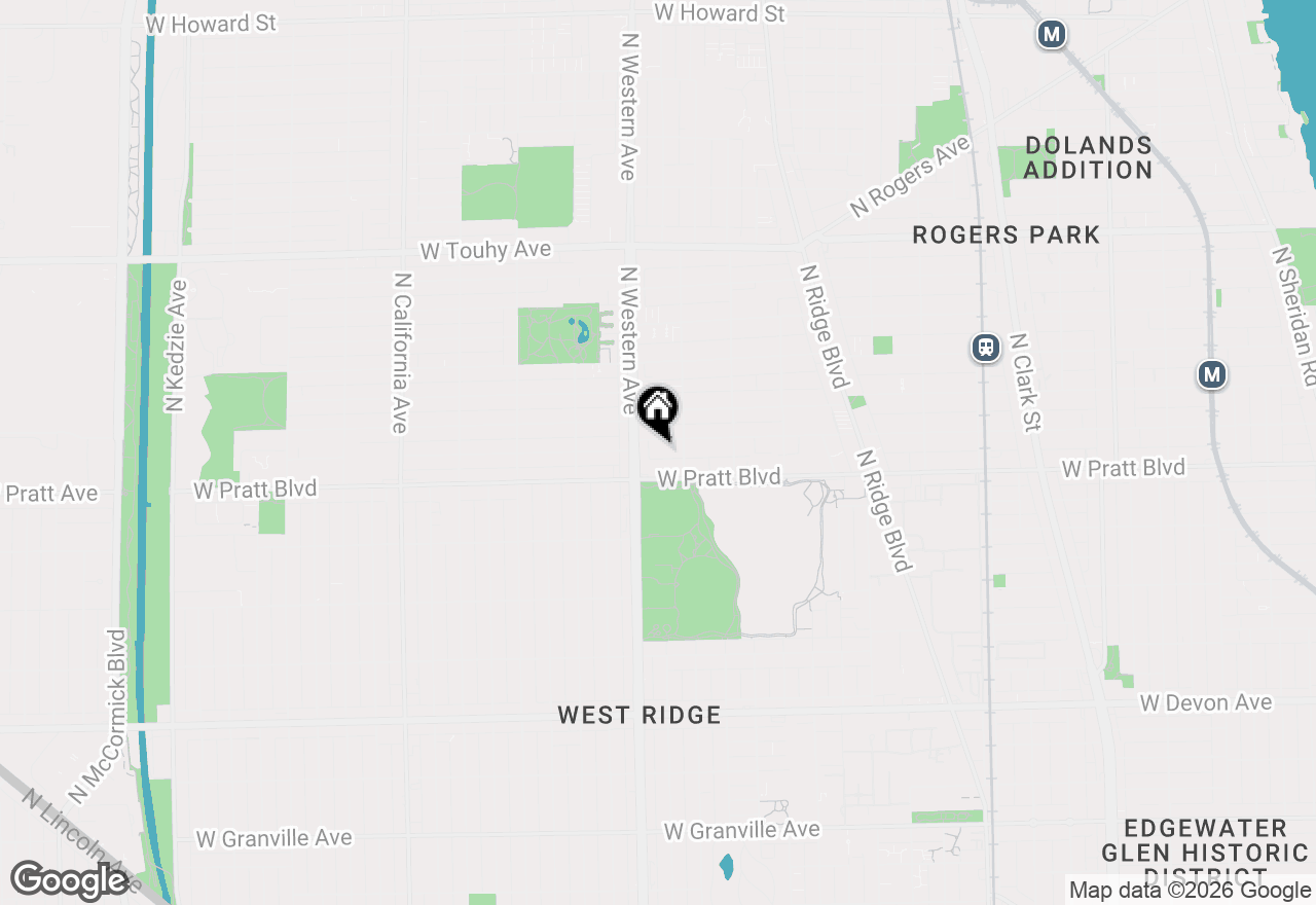 Map of 2329 W Farwell Avenue #G, Chicago, IL 60645