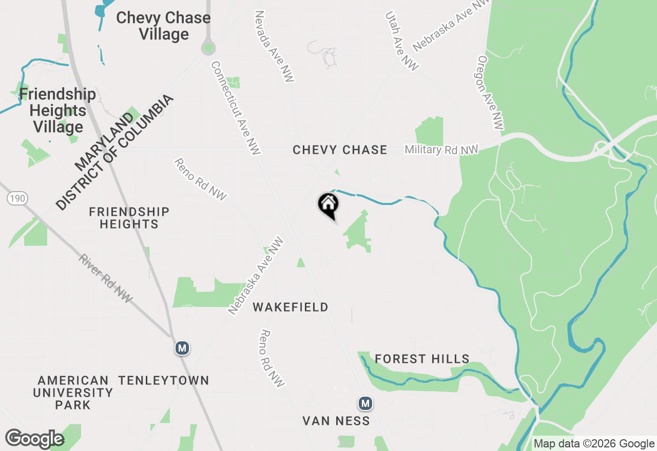 Map of 3400 Broad Branch Terrace Nw, Washington, DC 20008