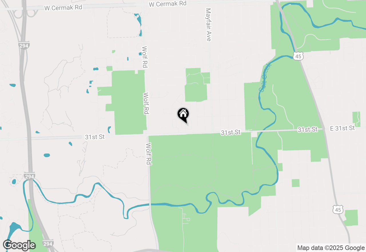 Map of 3045 Carlton Court, Westchester, IL 60154