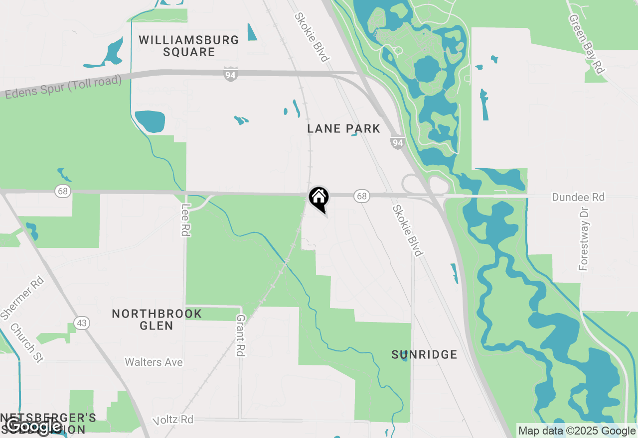 Map of 717 York Court, Northbrook, IL 60062