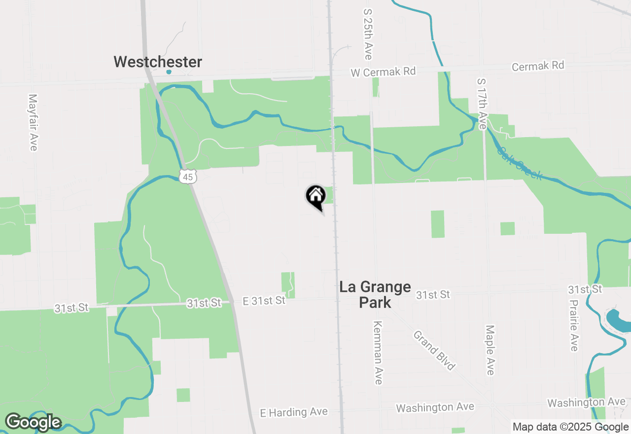 Map of 1443 Homestead Street #1NW, La Grange Park, IL 60526