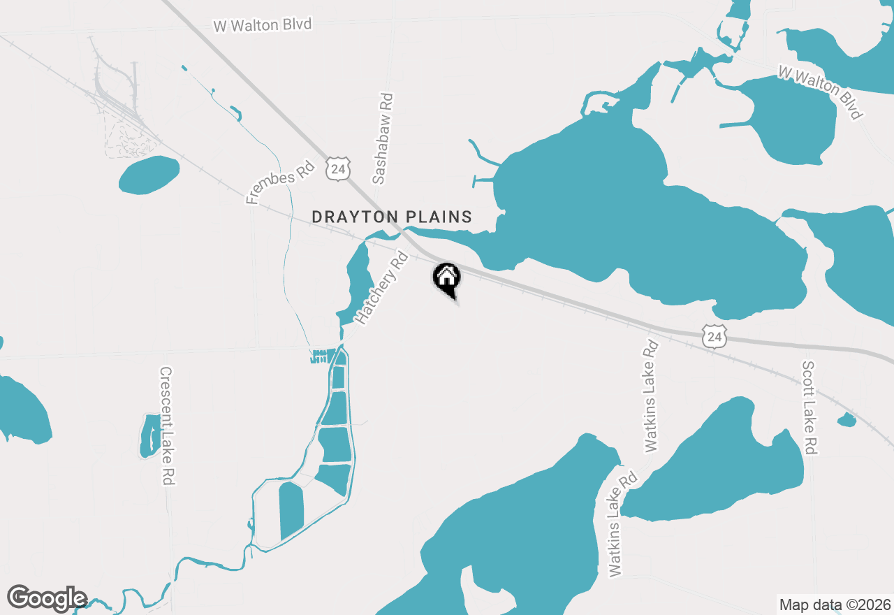 Map of 2631 Edgevale Drive, Waterford, MI 48329
