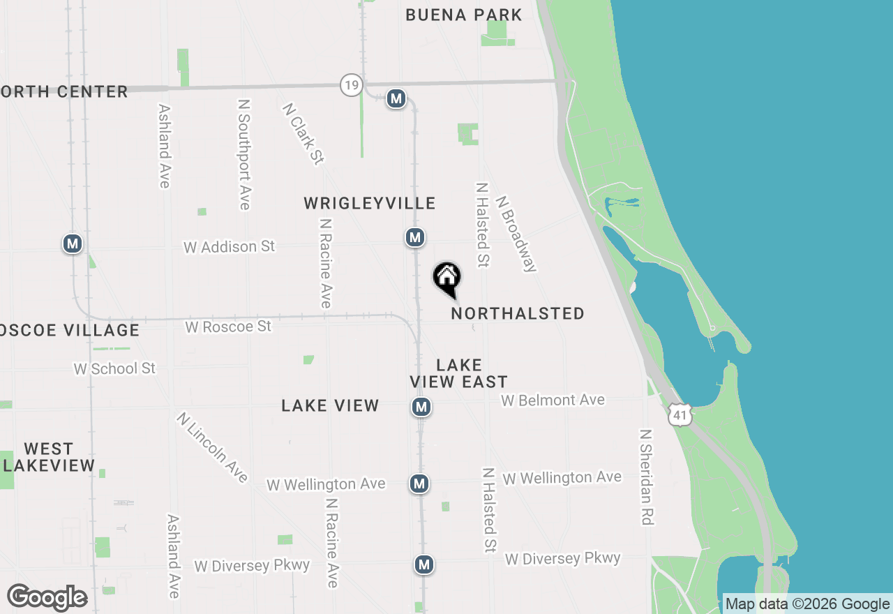 Map of 857 W Newport Avenue #3, Chicago, IL 60657