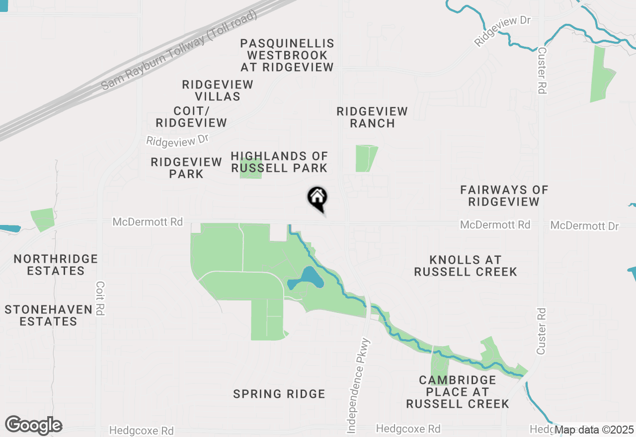 Map of 3108 San Patricio Drive, Plano, TX 75025