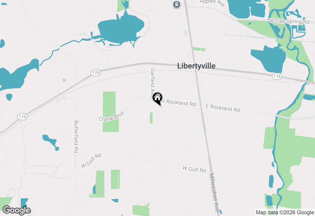 Map of 525 Ash Street, Libertyville, IL 60048