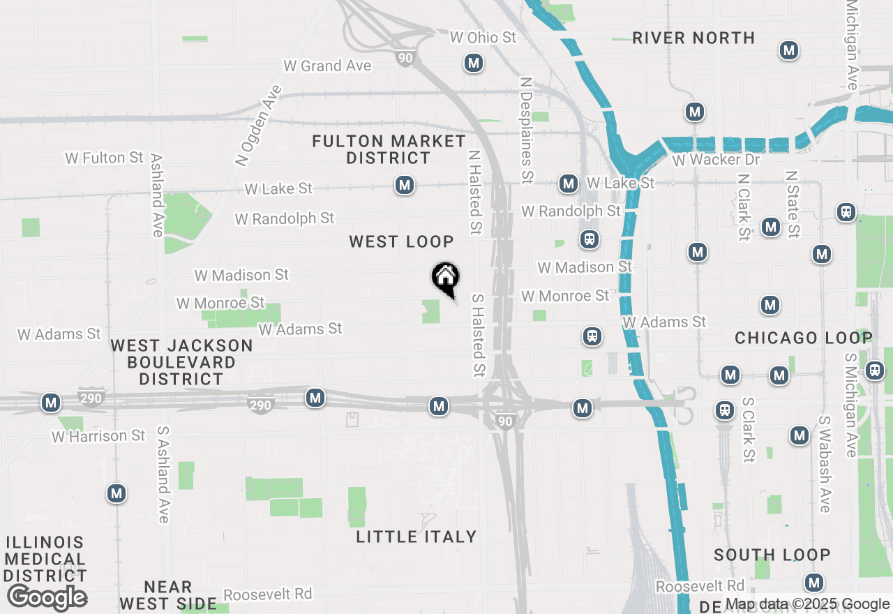 Map of 111 S Peoria Street #313, Chicago, IL 60607