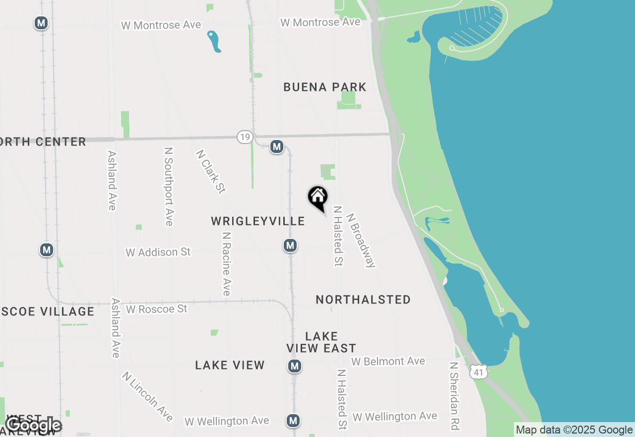 Map of 842 W Waveland Avenue #1, Chicago, IL 60613