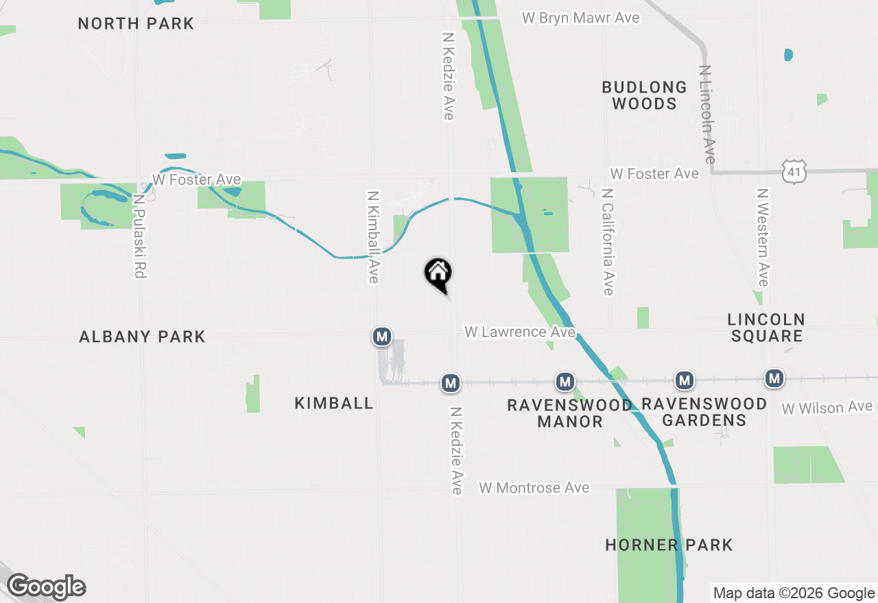 Map of 4849 N Sawyer Avenue #1, Chicago, IL 60625