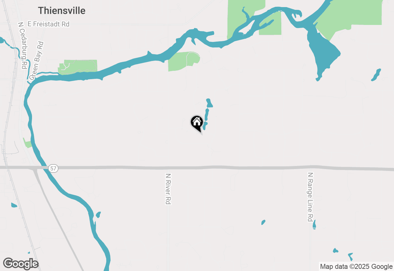 Map of 4025 W Stonefield Rd, Mequon, WI 53092