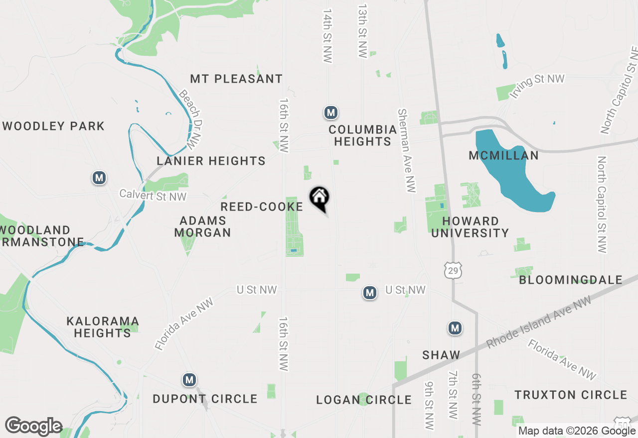 Map of 1427 Chapin Street Nw #204, Washington, DC 20009