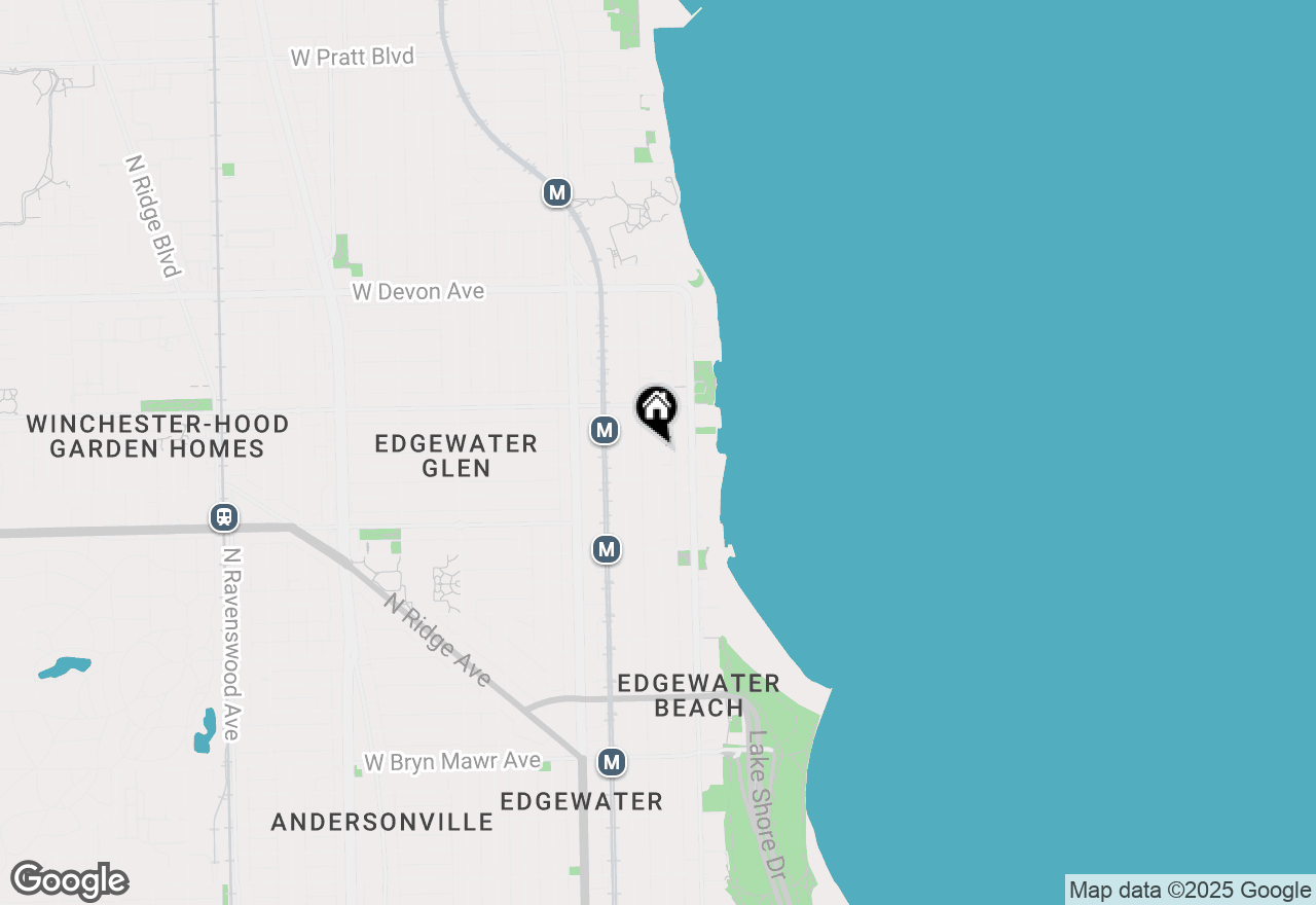 Map of 6134 N Kenmore Avenue #302, Chicago, IL 60660