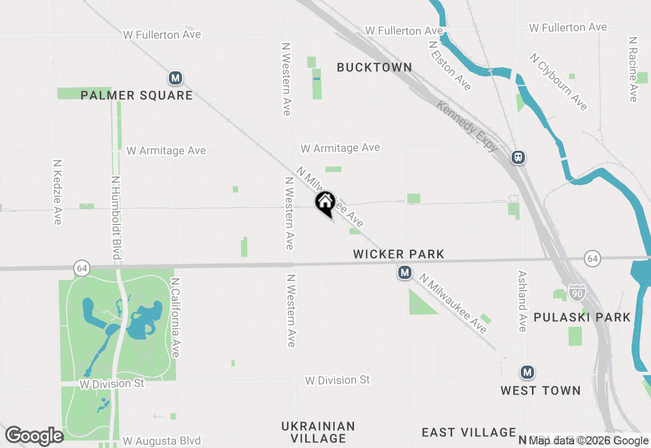 Map of 2300 W Wabansia Avenue #218, Chicago, IL 60647