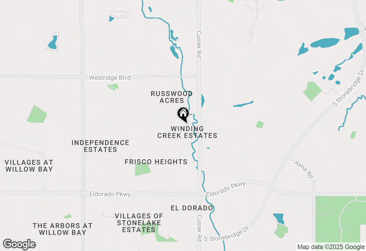 Map of 12771 Winding Creek Drive, Frisco, TX 75035