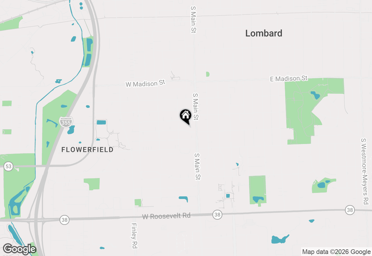 Map of 32 W Taylor Road, Lombard, IL 60148