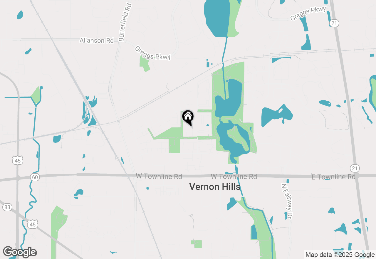 Map of 1025 Cumberland Court, Vernon Hills, IL 60061