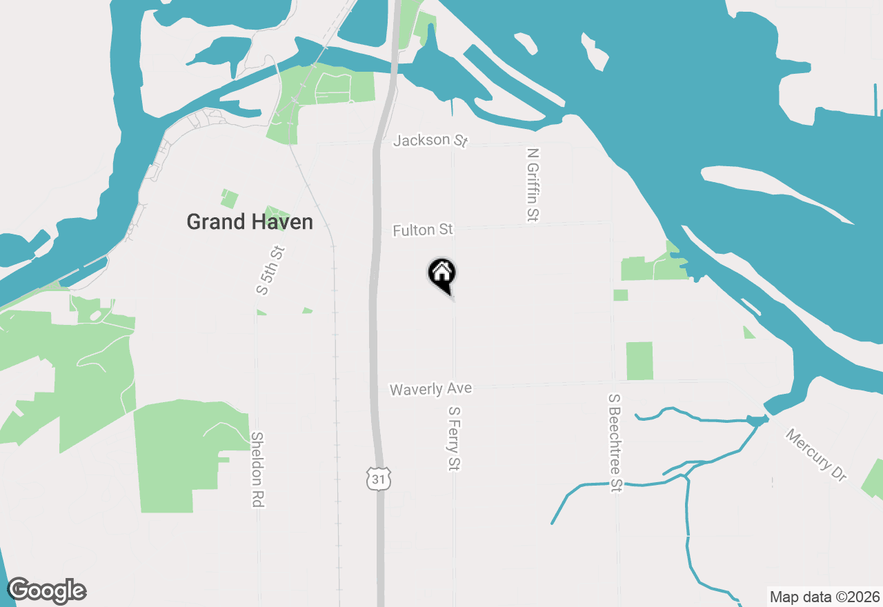 Map of 1039 Pennoyer Avenue, Grand Haven, MI 49417