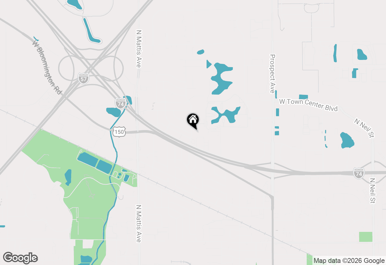 Map of 2112 Campbell Drive, Champaign, IL 61820