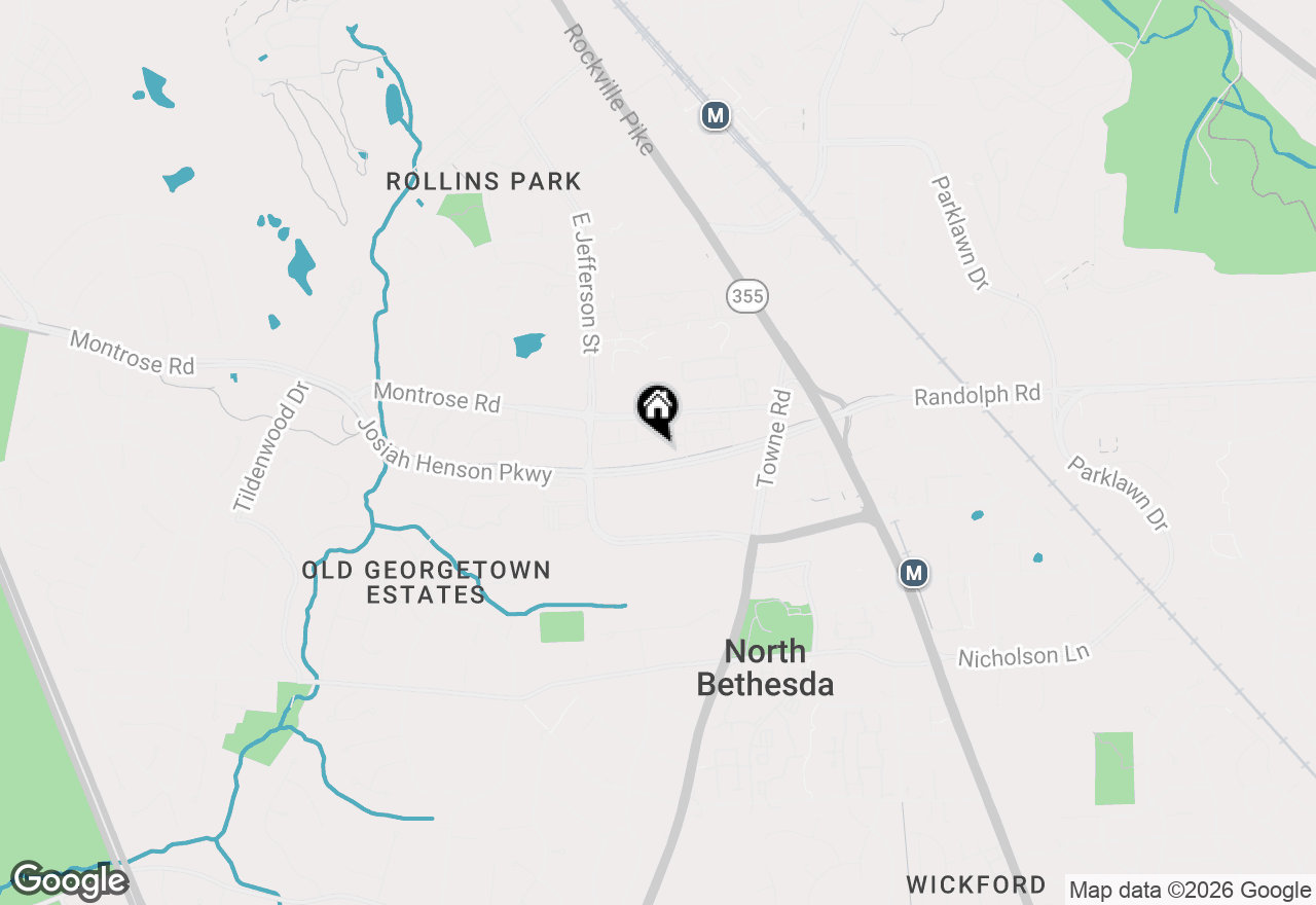 Map of 6229 Crosswind Drive, North Bethesda, MD 20852