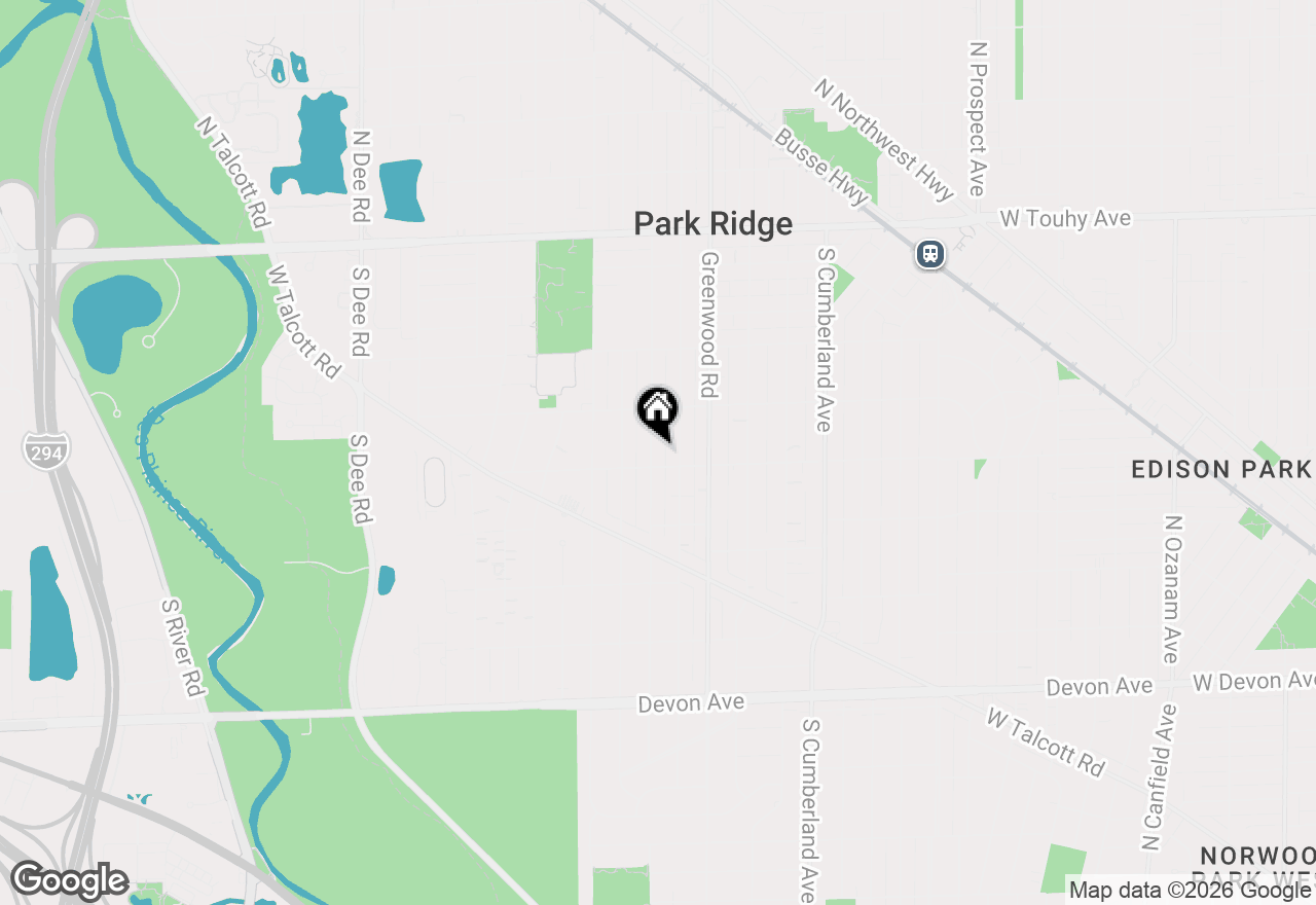 Map of 521 S Lincoln Avenue, Park Ridge, IL 60068