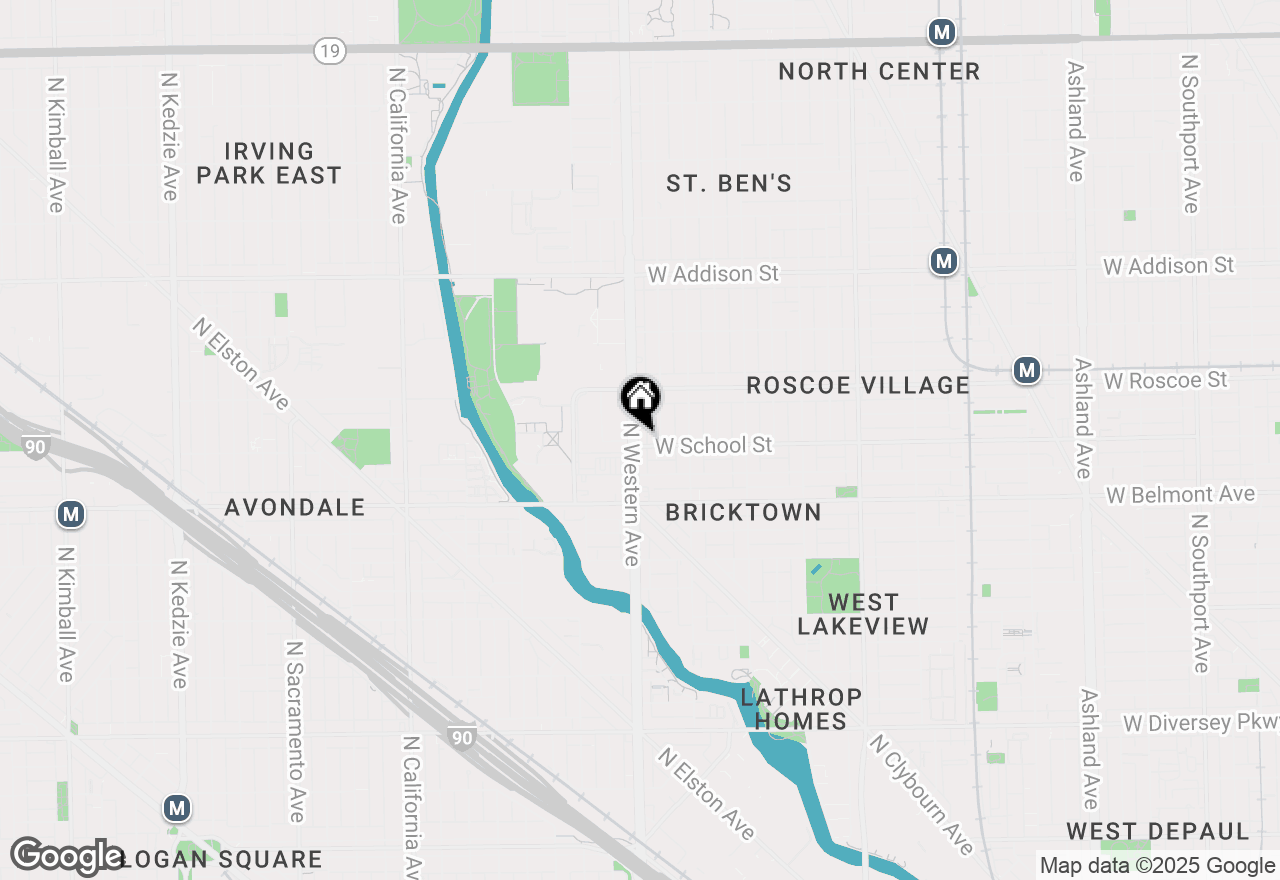 Map of 2358 W School Street #2E, Chicago, IL 60618