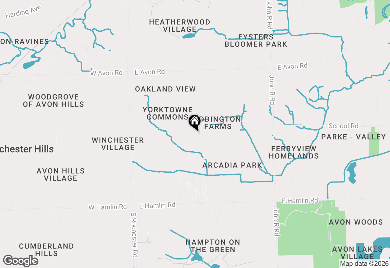 Map of 445 Lexington Drive, Rochester Hills, MI 48307