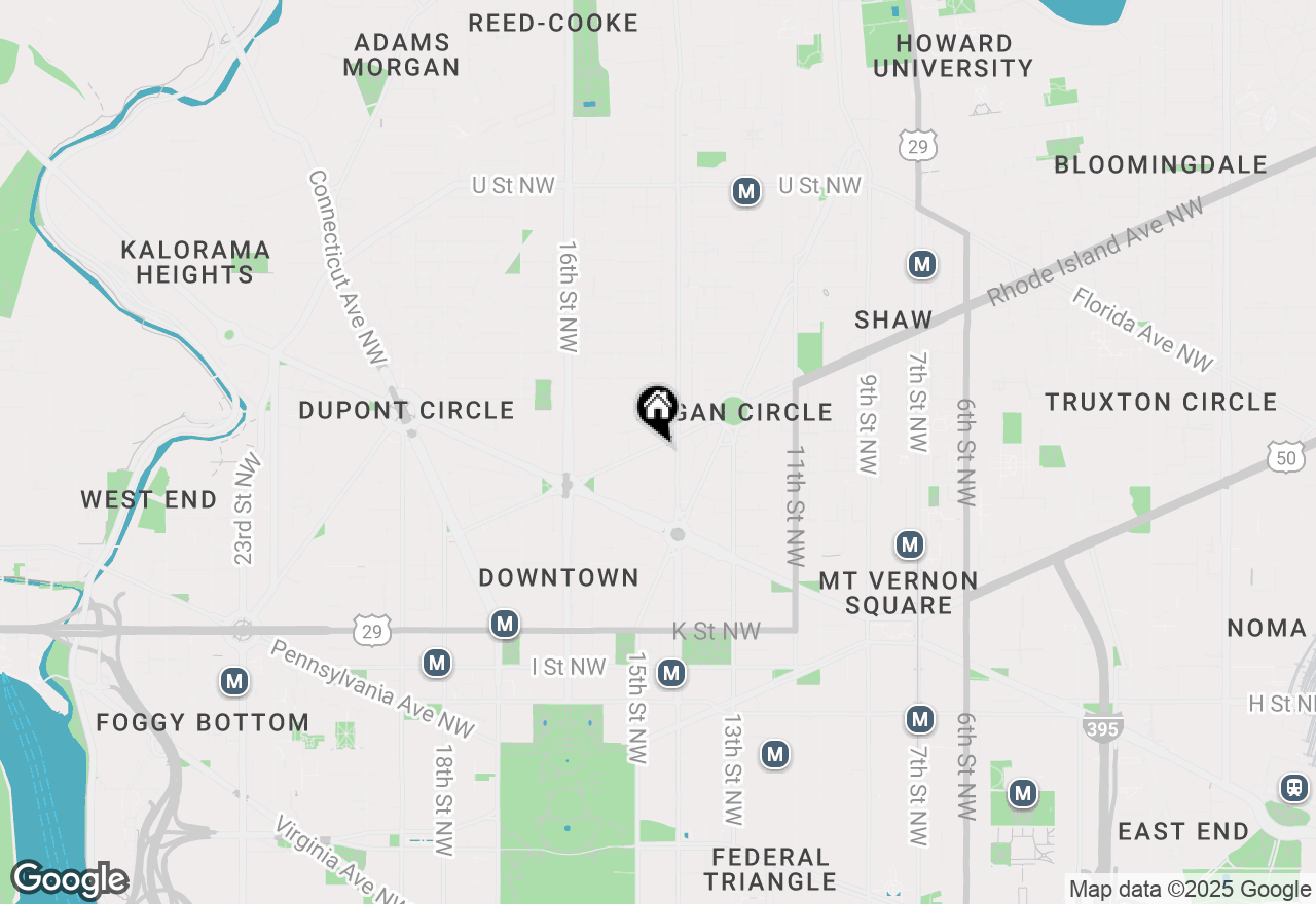 Map of 1420 Rhode Island Avenue Nw, Washington, DC 20005