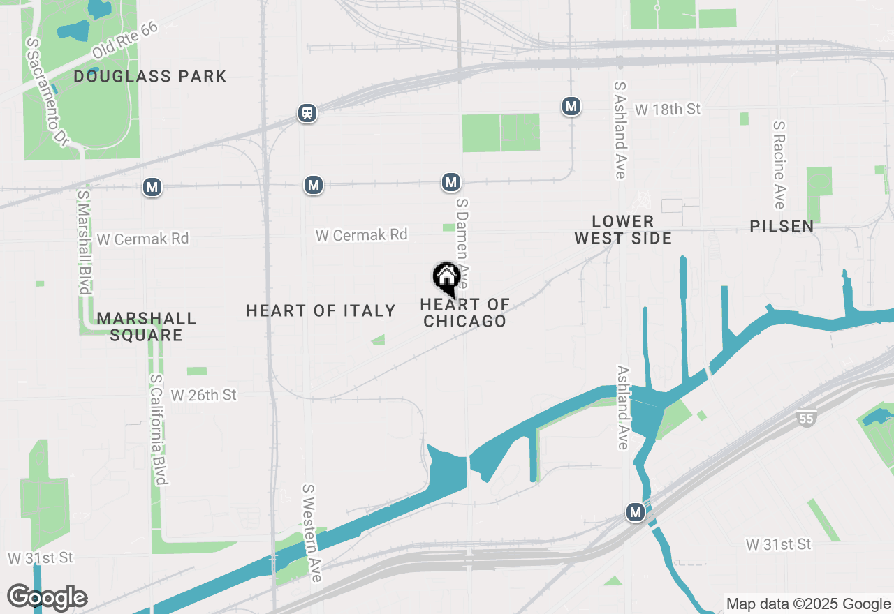 Map of 2031 W Coulter Street, Chicago, IL 60608
