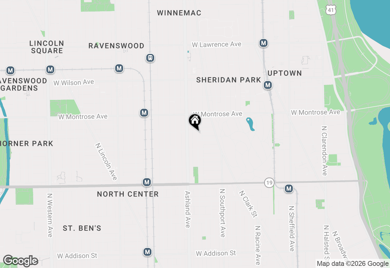 Map of 4258 N Greenview Avenue #1E, Chicago, IL 60613