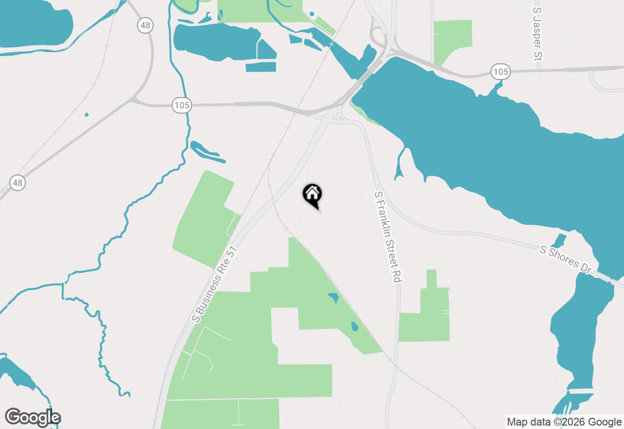 Map of 19 Meadow Drive, Monticello, IL 61856