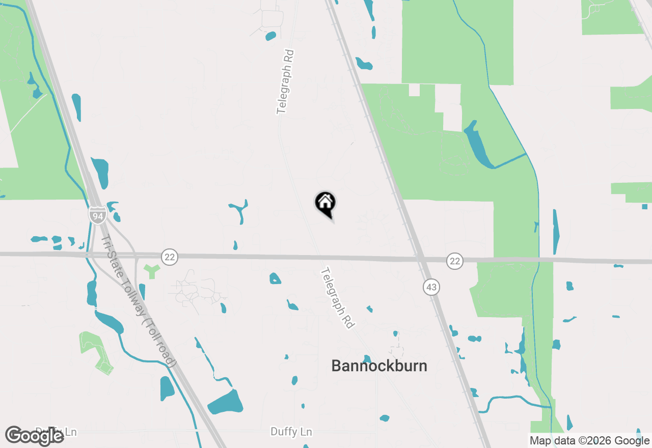 Map of 2805 Telegraph Road, Bannockburn, IL 60015