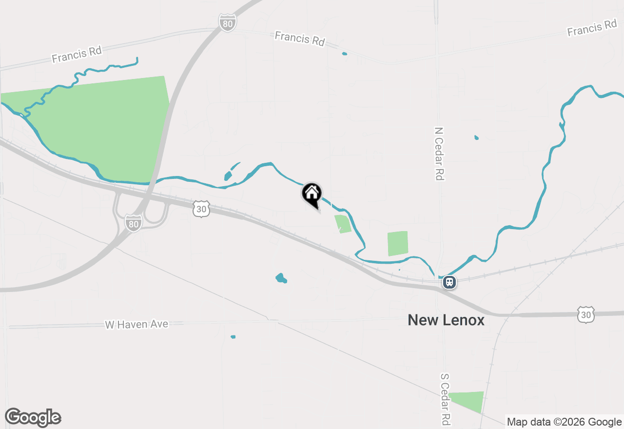 Map of 326 Old Hickory Road, New Lenox, IL 60451