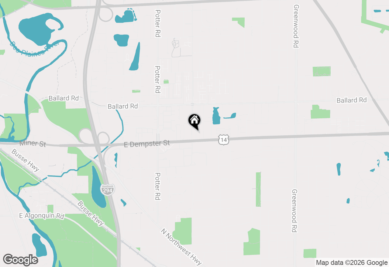 Map of 8805 Dee Road #GN, Des Plaines, IL 60016